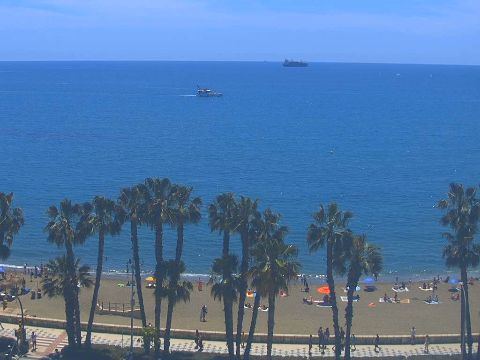 Malaga paplūdimio tiesioginė kamera tiesioginės kameros peržiūra