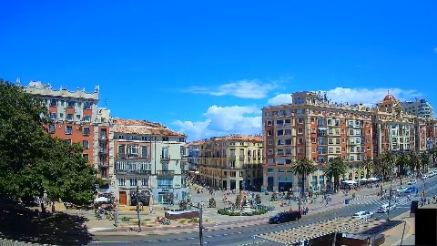 Malaga miesto tiesioginė kamera tiesioginės kameros peržiūra